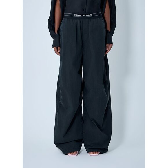Alexander Wang Women Logo Motif Elasticated Pants - Picture 1 of 6